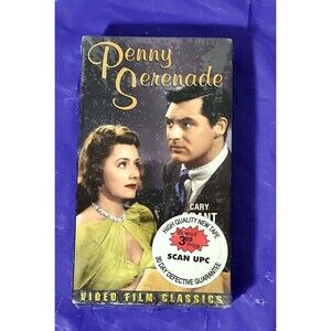 VHS tape Penny Serenade Cary Grant Irene Dunn B/W 1941